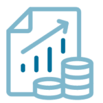 Icon representing finance