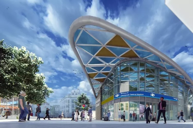 CGI of the proposed Liverpool Central Station development